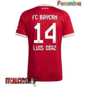 Bayern Munich Luis Diaz #14 Prima Maglia Femmina 2026-27 Manica Corta